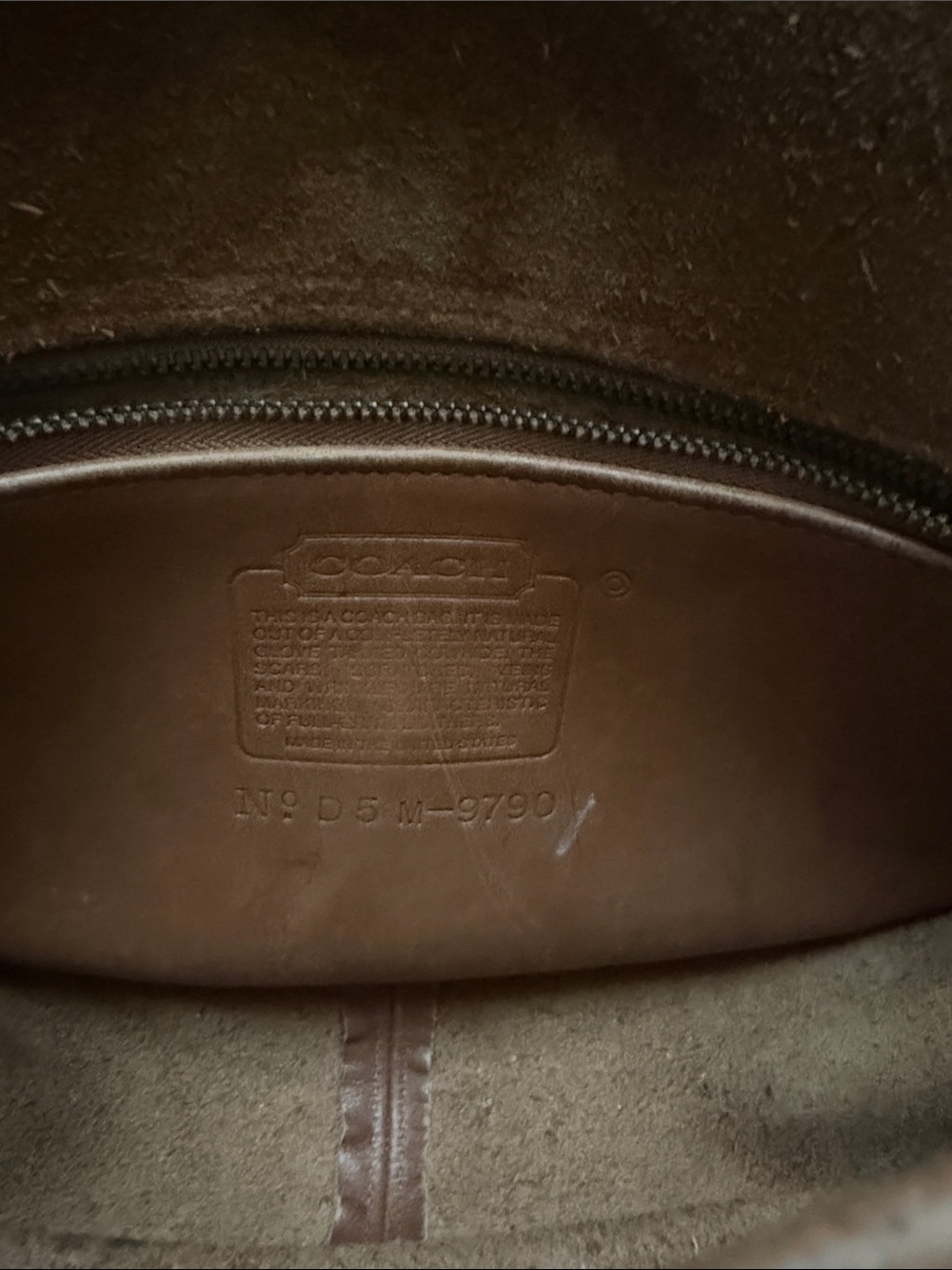 Coach Brown Leather Crossbody Bag with Gold Turn-Lock - Picture 11 of 12